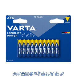 20 x Varta Longlife Power Alkaline 4903 AAA Micro LR03 1,5V Batterie - 2 VPE