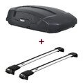 Dachbox Thule Force XT S + Dachträger Thule WingBar Edge für Opel Antara Typ L07