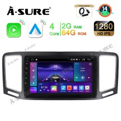 DAB+64GB Android 14 Navi Autoradio Für VW Sharan 7N1 7N2 Seat Alhambra 2010-2021