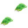 2 Count Aquariumdekoration Künstliche Flanzen Aquarienpflanzen Für
