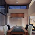 Pendelleuchte E27 60x60cm Textil Stoff Hänge-Lampe groß XL Decken-Leuchte 230V
