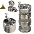 Hochwertiger Mini Metall Grinder Kräutermühle Kurbelmühle Gewürzmühle Crusher DE