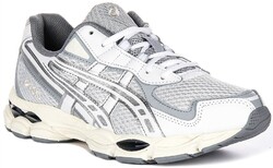 Asics Gel NYC 2055 Streifen Ferse Mesh Unisex Trainer In Grau Weiß UK 8 - 12