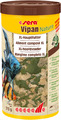 Sera Vipan Nature Großflocke 1000ml XL-Hauptfutter Flockenfutter für Zierfische