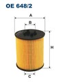 FILTRON Ölfilter OE 648/2 Filtereinsatz für OPEL OMEGA ZAFIRA SAAB VECTRA ASTRA