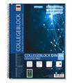 Collegeblock Spirale DIN A4 liniert FSC [Stylex 43888] holzfrei, 4-fach gelocht