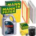 MANN INSPEKTIONSPAKET+5L FUCHS 5W-30 MOTORÖL passend für OPEL MERIVA A 1.6+1.8