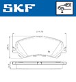 SKF Bremsbelagsatz, Scheibenbremse Vorderachse für RENAULT