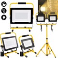 LED Fluter Außenstrahler Teleskop Stativ 50W 200W 100W Scheinwerfer Baustrahler