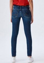 LTB Jeans Molly M 51468 Slim Fit Mid Rise Blau Used Skinny Denim Stretch Hose