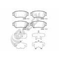 1x ORIGINAL® Breck 25965 00 702 00 Bremsbelagsatz, Scheibenbremse Hinten, inkl.