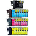 20x Patronen für Brother DCP195C DCP165C DCP-145C DCP375CW MFC250C LC980 LC 1100