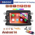 64G Für Renault Dacia Duster Logan Lodgy Android13 Carplay Autoradio GPS Nav USB