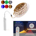 LED Stripe mit PIR-Bewegungsmelder Lichtband Streifen Batteriebetrieb Band DHL
