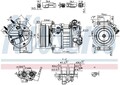 Nissens 890593 Kompressor, Klimaanlage für VOLVO Klimaanlage