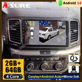 DAB+ Android 14 AutoRadio Carplay FM GPS Navi Kam für VW Sharan 7N Seat Alhambra
