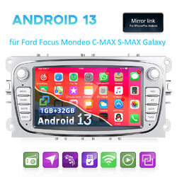 7" Android 13 Autoradio für Ford Focus II MK2 Mondeo C-MAX S-MAX Galaxy GPS Navi