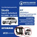 Für SKODA Superb Stufenheck II Typ 3T4 08-15 AHK abn. +13pol spez E-Satz TOP