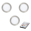 EGLO 3er-Set LED je 17W dimmbare Einbauleuchte Einbaustrahler Panel Deckenleucht