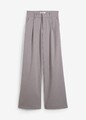 Bundfaltenhose mit hohem Bund Gr. 48 Grau Damen Hose Weite-Pants Neu*