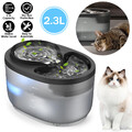 2,3 L Katzenbrunnen Automatischer Wasserbrunnen mit LED sichtbarem Wasserstand