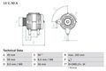 Generator Lichtmaschine LiMa Bosch 0986040940