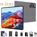 2025 Neueste 14 Zoll Tablet 24GBRAM 256GB Android14 Tablet 2SIM LTE 5G WiFi OTG