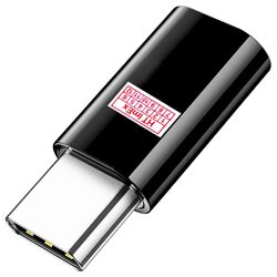 USB3.1 Type-C Male to Micro USB Female Converter USB-C Adapter Konverter Schwarz