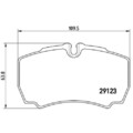 1x Bremsbelagsatz, Scheibenbremse BREMBO P A6 023 passend für IVECO