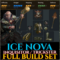 PATH OF EXILE 🔥 ICE NOVA INQUISITOR / TRICKSTER 🔥 FULL BUILD SET 3.24 POE