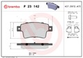 Bremsbelagsatz Scheibenbremse PRIME BREMBO P 23 142 für FIAT ABARTH PUNTO EVO