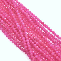 Größe 3 mm Facettiert Rund Halbedelstein Zwischenring Perlen für Schmuckherstellung
