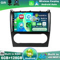 DAB+ Für Mercedes Benz C/CLK KLASSE W203 ANDROID 14 AUTORADIO GPS HDMI 4G CANBUS
