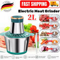 Zerkleinerer Elektrisch 2L Küche Gemüsezerkleinerer Fleischwolf Mixer Mult 300W