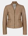 ALBA MODA Dame Lederjacke Blazer softesLammnappa beige Figurbetont Gr 36 NEU HR5