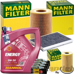 MANN INSPEKTIONSPAKET+5L MANNOL 5W-30 MOTORÖL passend für MERCEDES A KLASSE W168