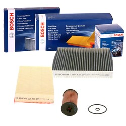 BOSCH INSPEKTIONSPAKET passend für OPEL MOKKA+X J13 1.6 CDTI 110+136 PS
