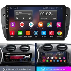 9" Für Seat Ibiza 6j 2009-2013 32GB Android 15 Autoradio GPS Navi Bluetooth Wifi