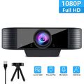 Webcam mit Mikrofon und Stativ,USB 2.0 Full HD 1080p Webkamera für PC, Laptop