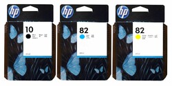 Original HP 10 HP 82 C4844A C4911A C4913A Designjet 69 ml. Set