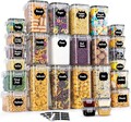 28 Set Vorratsdosen Aufbewahrungsbox Küche Organizer, Luftdicht Vorratsbehälter