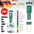 PH Wert Messgerät Wasser Tester Digital Messer Prüfer Aquarium Pool Qualität DE