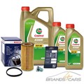 BOSCH ÖLFILTER+7L CASTROL EDGE 5W-30 LL FÜR AUDI A3 8P S3 RS-3 BJ 06-12