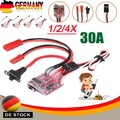 30A ESC Brushed Bürste Fahrregler Speed Controller für RC Car Auto Buggy Boot-DE