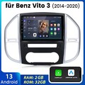 10.1" Autoradio Für Mercedes Vito 3 2014-2020 Android13 GPS Navi DAB+ USB 2+32GB