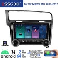 KAM+ Apple Carplay WiFi Android 14 Autoradio GPS NAVI Für VW Golf 7 VII MK7 64GB