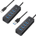 USB 3.0 HUB Verteiler Splitter Adapter Super Speed Datenhub 4 Port für Laptop PC