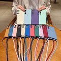 Handyhülle Für Samsung S24 FE S23 Ultra FE S22 S21 S20 Kettenseil Lanyard Hülle