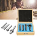 4tlg Set Mitlaufende Körnerspitze MK2 MT2 Körner Zentrierspitze Rollkörner DE