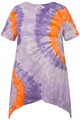 Angel of Style Damen große Größen T Shirt Batikprint Zipfelsaum Rundhals